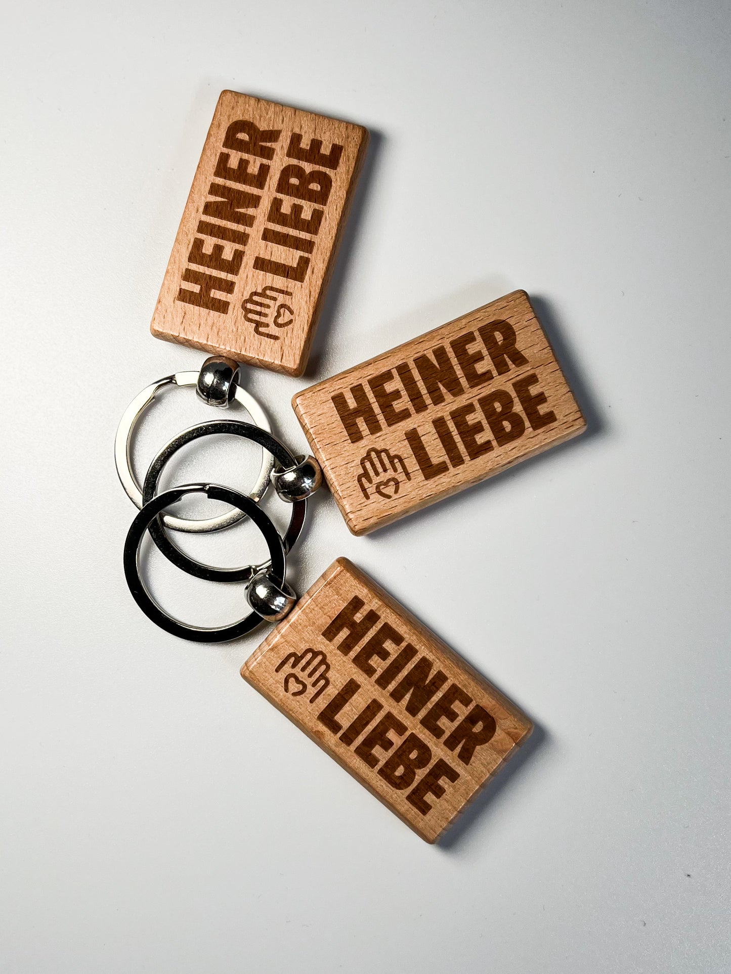 Heinerliebe Schlüsselanhänger aus Holz