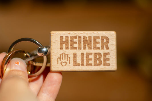 Heinerliebe Schlüsselanhänger aus Holz